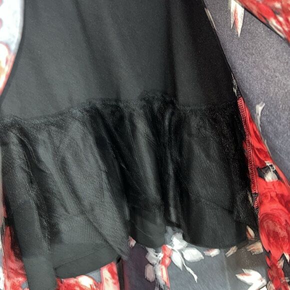 Speechless Girls Sparkling Lace-Floral Hi-Lo Formal Dress Sz 10 - Picture 4 of 13